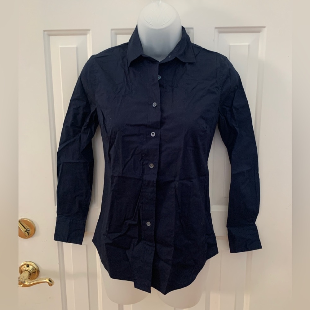 J Crew women’s button down shirt, stretch perfect . Size PXXS, nwt